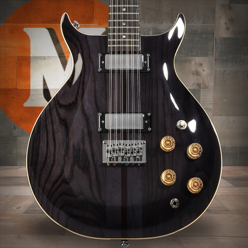 Washburn H12TB Wing Series Hawk 12-String Electric Guitar - Trans Black (H12TB-U) | Musician Madness
