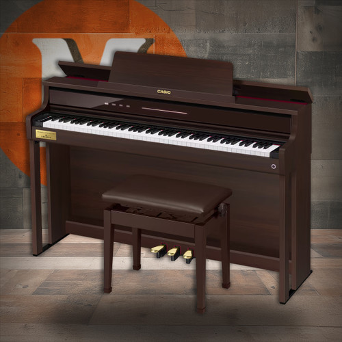 Casio AP-750 Digital Cabinet Piano - Rosewood (AP750BN)