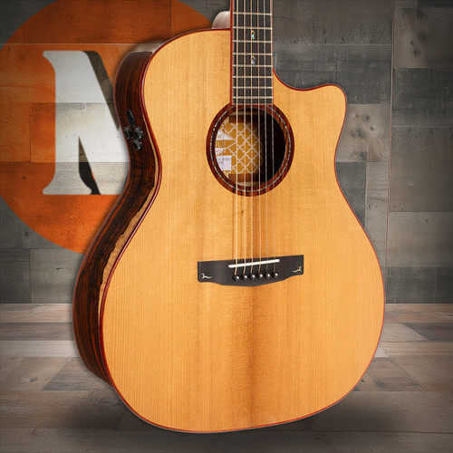 Cort GOLDA10 Gold Series A10 Cocobolo Acoustic-Electric Guitar - Natural Gloss (GOLDA10-U) | Musician Madness