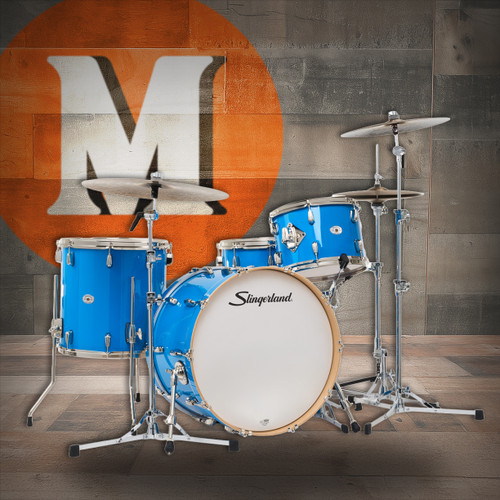 Slingerland 4Pc Studio King Kit 13/16F/22K/6.5S - Lunar Blue (SDKTSKK22N04DNLBL)