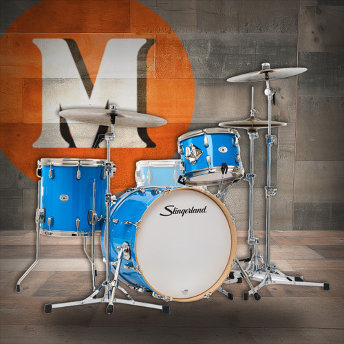 Slingerland 3Pc Studio King Kit, 12/14F/20K, Lunar Blue (SDKTSKK20N03BQLBL) | Musician Madness