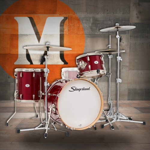 Slingerland 3Pc Studio King Kit, 12/14F/20K, Royal Crimson (SDKTSKK20N03BQRCR) | Musician Madness