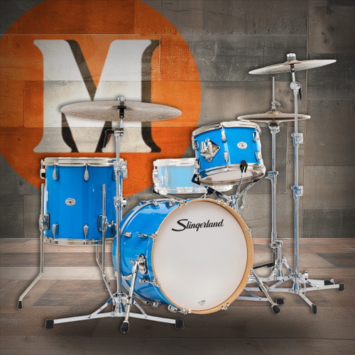 Slingerland 3Pc Studio King Kit, 12/14F/18K, Lunar Blue (SDKTSKK18N03ARLBL) | Musician Madness