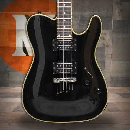 Schecter Diamond Series PT Blackjack Black Solid Body Electric Guitar - Used (BlackJack_USED_IS)
