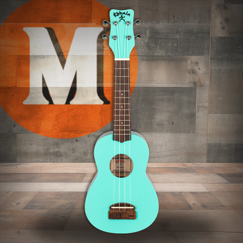 Kohala Soprano Tiki Series Ukulele Seafoam Green (KT-SSG)