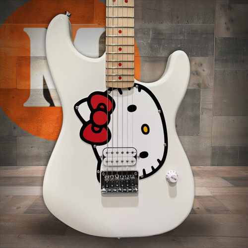 Fender Squier x Hello Kitty Stratocaster Electric Guitar - White - Used | Musician Madness