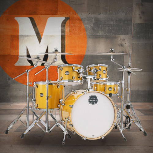 Mapex Mars Birch 5 Piece Rock Shell Pack - Sunflower Sparkle (MA529SFYD) | Musician Madness