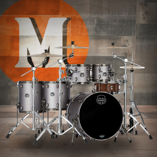 Mapex Saturn Evolution Workhorse 5 Piece Shell Pack Without Snare - Gun Metal Grey (SE628XBBPG)
