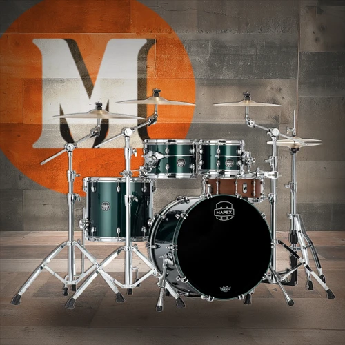 Mapex Saturn Evolution Classic 4 Piece Shell Pack Without Snare - Brunswick Green (SE529XEMPQ)