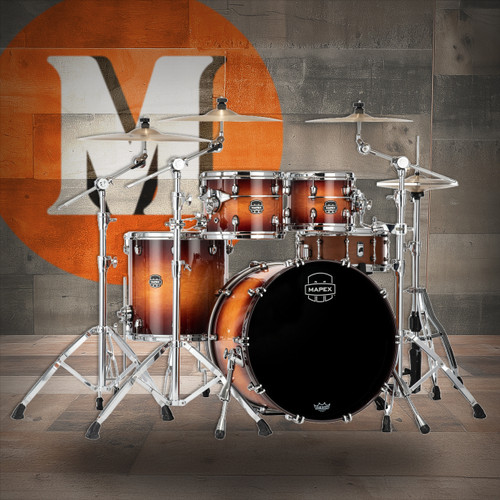 Mapex Saturn Evolution Rock 4 Piece Shell Pack Without Snare (SE529XMPO) | Musician Madness