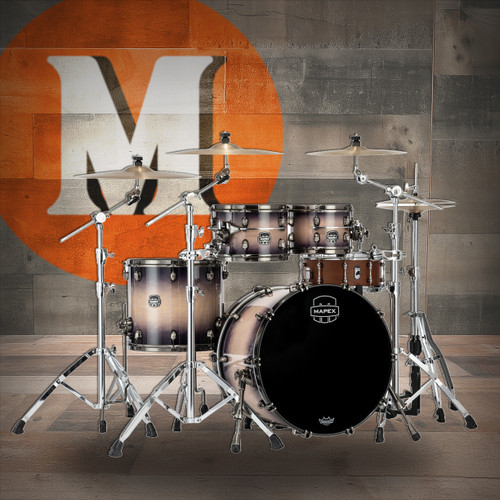 Mapex Saturn Evolution Classic 4 Piece Shell Pack Without Snare - Exotic Violet Burst  (SE529XEBBPZ)