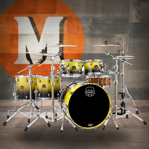 Mapex Saturn Studioease 5 Piece Shell Pack Without Snare - Sulphur Fade (SR628XUUJ)
