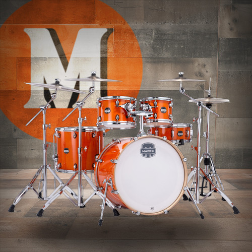 Mapex Mars Maple Rock Shell Pack - Glossy Amber (MM529SFOG) | Musician Madness