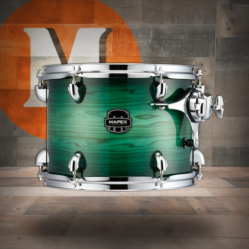 Mapex Armory 8 In. X 7 In. Mounted Tom Pack W/Soniclear Tom Holder - Emerald Burst (ART807PKFG) | Musician Madness