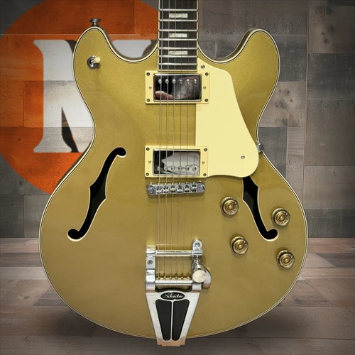 Schecter Corsair Electric Guitar with Bigsby - Gold Top - B-Stock (1554) | Musician Madness