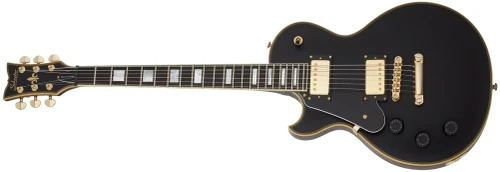 Schecter Solo II Custom Left Handed Electric Guitar - Aged Black Satin (662) | Musician Madness