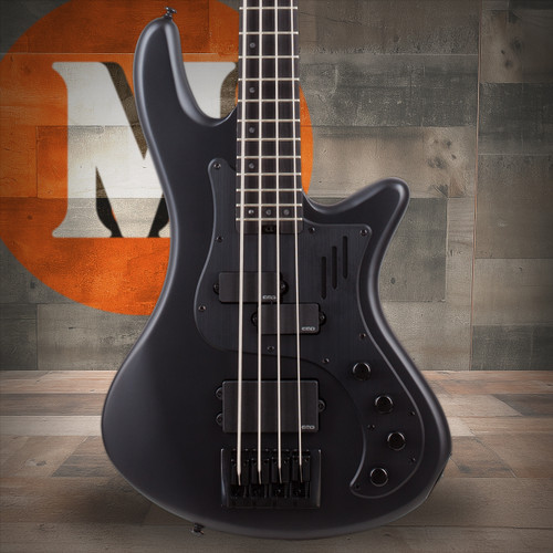 Schecter Stiletto-4 Stealth Pro EX Bass Guitar - Satin Black (2272) | Musician Madness