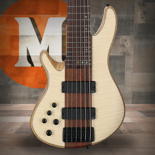 Schecter Charles Berthoud CB-6 Left Hand Bass Guitar - Natural Satin (2876) | Musician Madness