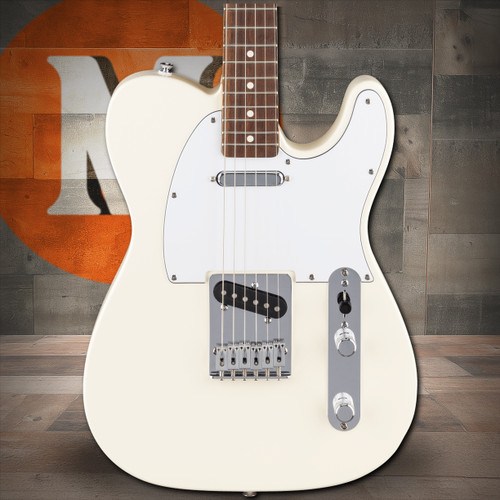 Fender Standard Telecaster Laurel Fingerboard, White Pickguard, Olympic White | Musician Madness