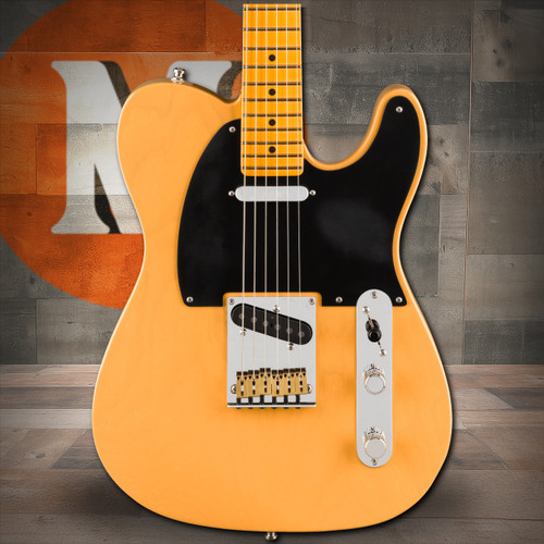 Fender American Ultra Luxe Vintage '50s Telecaster Maple Fingerboard, Butterscotch Blonde | Musician Madness