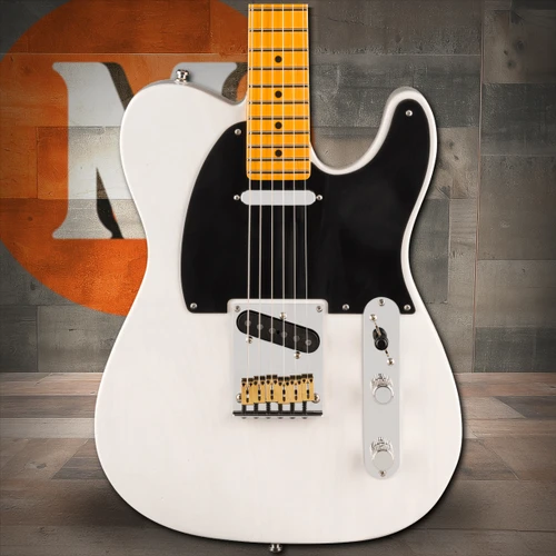 Fender American Ultra Luxe Vintage '50s Telecaster Maple Fingerboard, White Blonde | Musician Madness