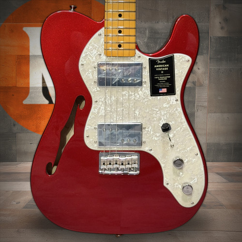 Fender American Vintage II 1972 Telecaster Thinline, Maple Fingerboard, Candy Apple Red | Musician Madness