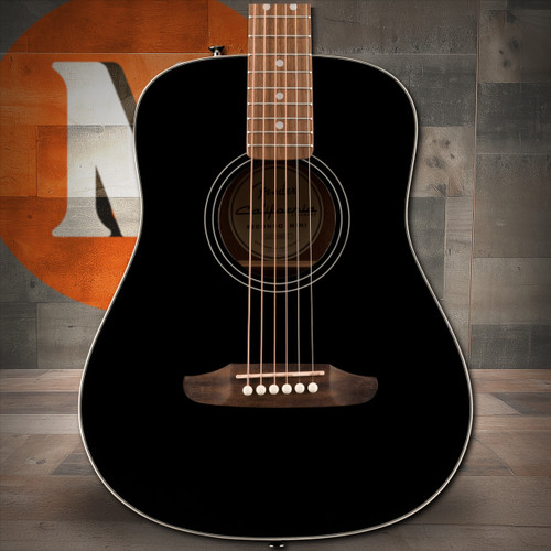 Fender California Standard Redondo Mini with Bag, Spruce Top, Black | Musician Madness