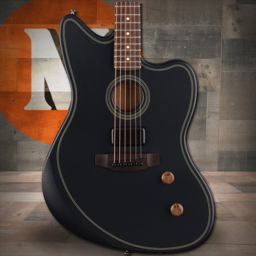 Fender Acoustasonic Standard Jazzmaster Black | Musician Madness