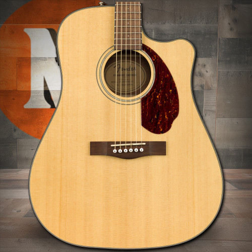 Fender CD-140SCE Dreadnought, Walnut Fingerboard, Natural w/case | Musician Madness