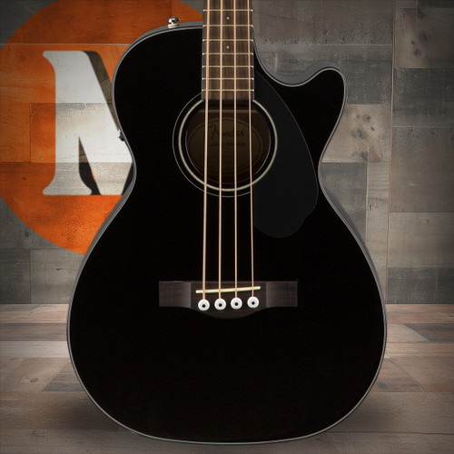 Fender CB-60SCE Bass, Walnut Fingerboard, Black | Musician Madness
