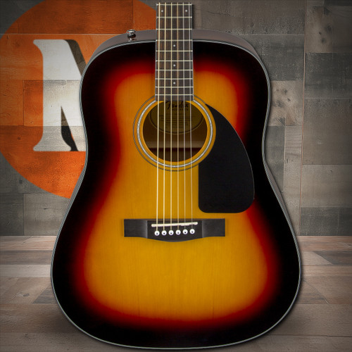 Fender CD-60 Dreadnought V3 w/Case, Walnut Fingerboard, Sunburst | Musician Madness