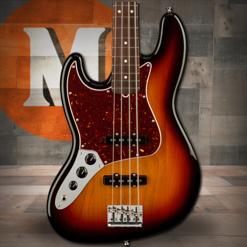 Fender American Professional II Jazz Bass Left-Hand, Rosewood Fingerboard, 3-Color Sunburst | Musician Madness