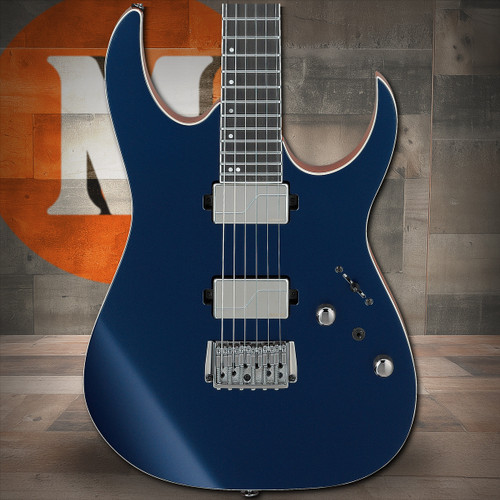 Ibanez RG Prestige 6 String Electric Guitar w/Case - Dark Tide Blue Flat (RG5121RDBF) | Musician Madness