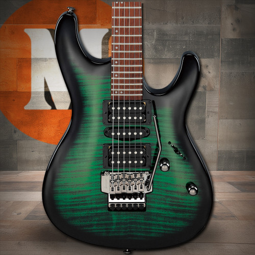 Ibanez Kiko Loureiro Signature 6 String Electric Guitar - Transparent Emerald Burst (KIKOSP3TEB)