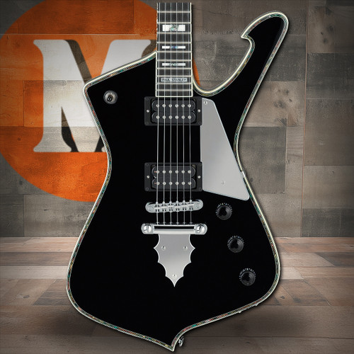 Ibanez Paul Stanley Signature 6 String Electric Guitar w/Case - Black (PS10BK)
