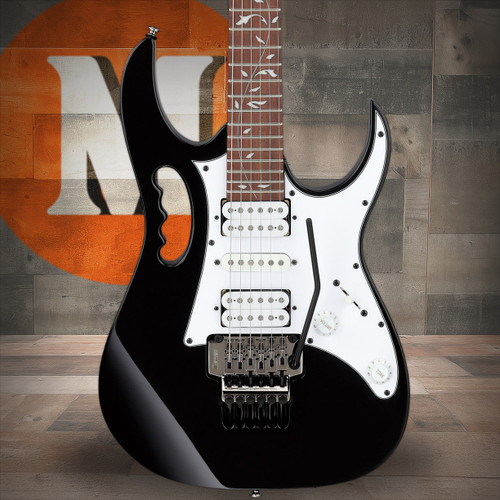 Ibanez Steve Vai Signature 6 String Electric Guitar - Black (JEMJRBK)