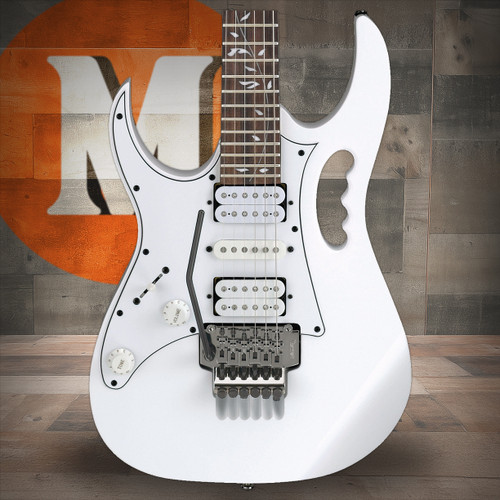 Ibanez Steve Vai Signature 6 String Electric Guitar - Left Handed - White (JEMJRLWH)