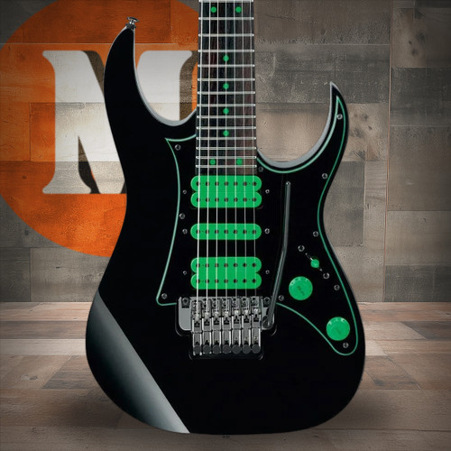 Ibanez Steve Vai Signature 7 String Electric Guitar w/Bag - Black (UV70PBK) | Musician Madness