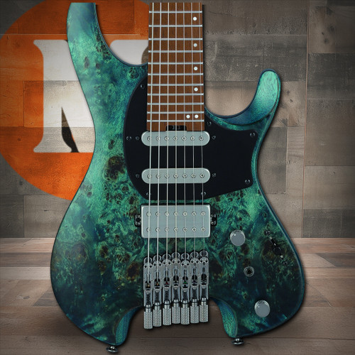 Ibanez Q Standard 7 String Electric Guitar w/ Bag - Cosmic Blue Low Gloss (Q547PBCOL) | Musician Madness