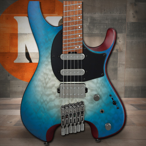 Ibanez Q Standard 6 String Electric Guitar - Blue Sphere Burst Flat (QX54QMBSM)