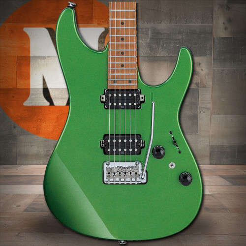 Ibanez AZ Prestige 6 String Electric Guitar w/Case - Apple Green Metallic (AZ2402AGM) | Musician Madness