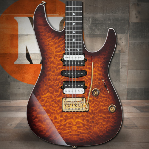 Ibanez AZ Premium 6 String Electric Guitar - Dragon Eye Burst (AZ47P1QMDEB) | Musician Madness