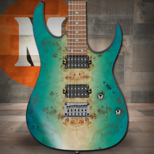 Ibanez RG Standard 6 String Electric Guitar - Caribbean Shoreline Flat (RG421PBCHF) | Musician Madness