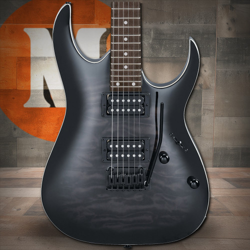 Ibanez GIO RGA 6 String Electric Guitar - Transparent Black Sunburst (GRGA120QATKS)