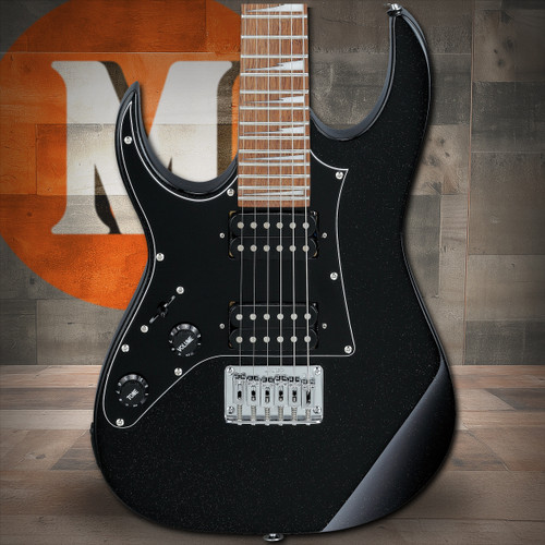 Ibanez GIO RG miKro 6 String Electric Guitar Lefty - Black Night (GRGM21BKNL)