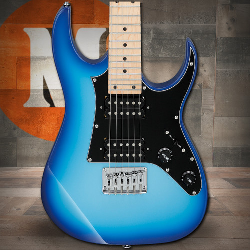 Ibanez GIO RG miKro 6 String Electric Guitar - Blue Burst (GRGM21MBLT)