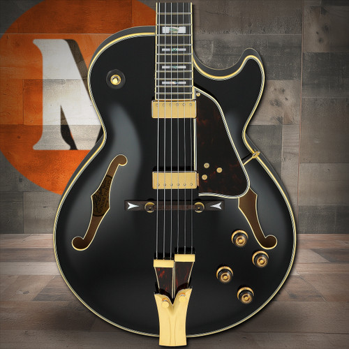 Ibanez George Benson Signature 6 String Electric Guitar w/Case - Black (GB10BK)