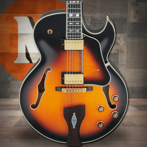 Ibanez George Benson Signature  6 String Electric Guitar w/Case - Vintage Yellow Sunburst (LGB30VYS)