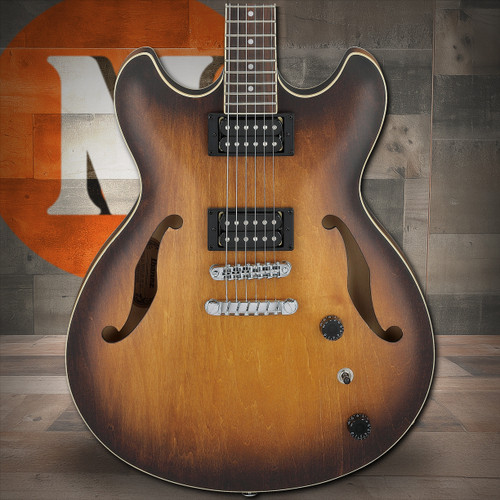 Ibanez AS Artcore 6 String Electric Guitar  - Tobacco Flat (AS53TF) | Musician Madness