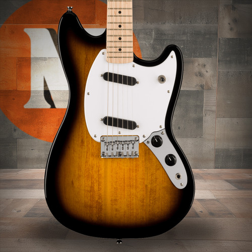 Squier Squier Sonic Mustang - Maple Fingerboard - White Pickguard - 2-Color Sunburst | Musician Madness